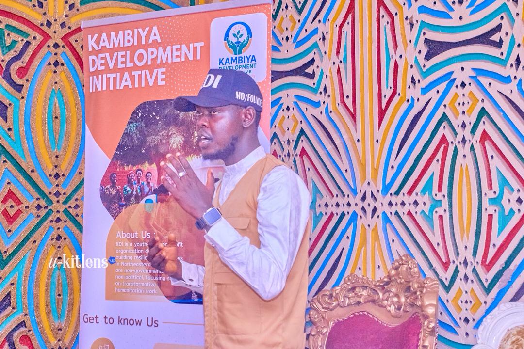 KDI Founder addressing community leaders at a peacebuilding event