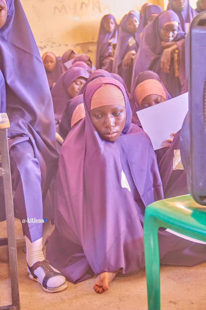 Schoolgirl attending the Secure Her Education program
